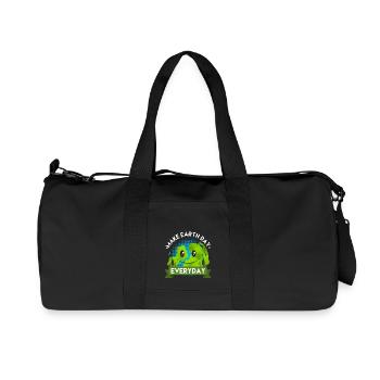 Make Shirt Jour de la Terre Chaque Jour - Cadeau - Sac de sport en toile recyclée Stanley/Stella - noir - Devant