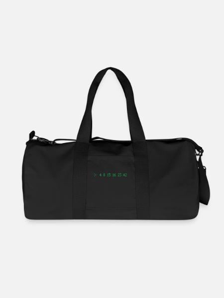 Lost Numbers - Recycelte Canvas-Sporttasche von Stanley/Stella - Schwarz