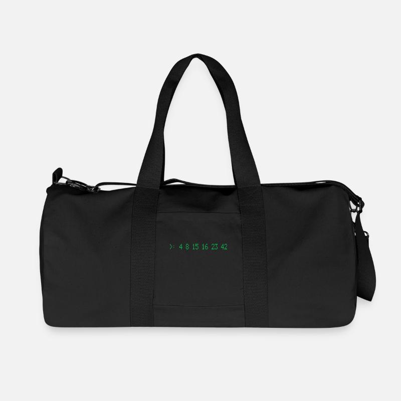 Lost Numbers - Recycelte Canvas-Sporttasche von Stanley/Stella - Schwarz