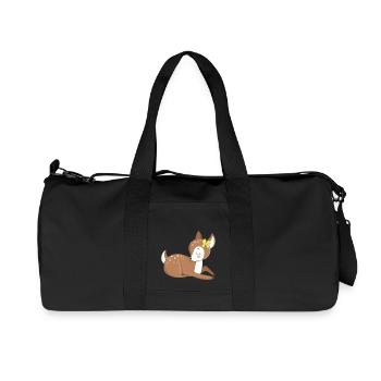 Animal baby fawn - Recycled Canvas Sports Bag by Stanley/Stella - black - Front