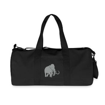 mammut mammoth steinzeit jäger höhle elefant - Recycelte Canvas-Sporttasche von Stanley/Stella - Schwarz - Vorne