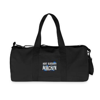 Nicht quatschen – Machen - Recycelte Canvas-Sporttasche von Stanley/Stella - Schwarz - Vorne