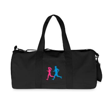 Jogger Paar bunt - Recycelte Canvas-Sporttasche von Stanley/Stella - Schwarz - Vorne