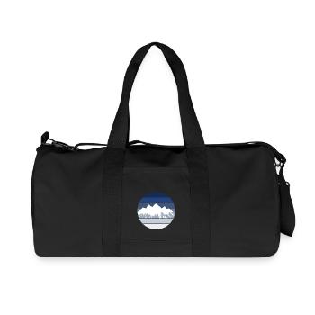 Berge - Recycelte Canvas-Sporttasche von Stanley/Stella - Schwarz - Vorne