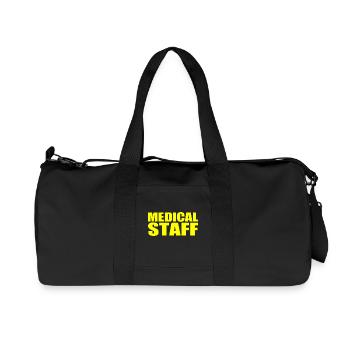 Personnel médical - Sac de sport en toile recyclée Stanley/Stella - noir - Devant