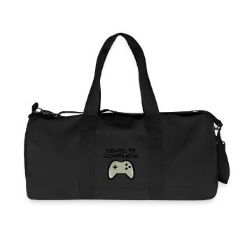 19 Geburtstag - Level 19 Complete - Gamer 19 Jahre - Recycelte Canvas-Sporttasche von Stanley/Stella - Schwarz - Vorne