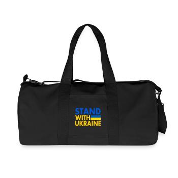 stand with ukraine - Recycled Canvas Sports Bag by Stanley/Stella - black - Front