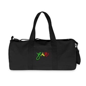 Jah in Trio colours Red Gold Green - Recycled Canvas Sports Bag by Stanley/Stella - black - Front