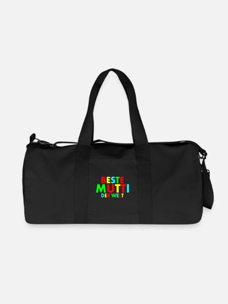 Beste mutti der welt - Recycelte Canvas-Sporttasche von Stanley/Stella - Schwarz