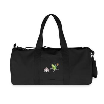 Funny avocado bowling, bowler, bowling, bowler - Recycled Canvas Sports Bag by Stanley/Stella - black - Front