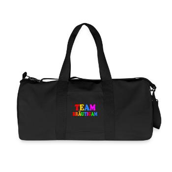Team bräutigam - Recycelte Canvas-Sporttasche von Stanley/Stella - Schwarz - Vorne