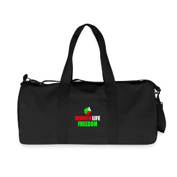 Women life freedom iran - Recycelte Canvas-Sporttasche von Stanley/Stella - Schwarz - Vorne