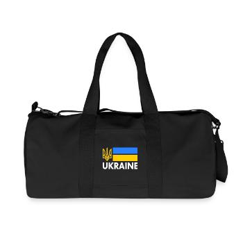 Ukraine - Recycelte Canvas-Sporttasche von Stanley/Stella - Schwarz - Vorne