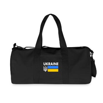 Ukraine - Recycled Canvas Sports Bag by Stanley/Stella - black - Front