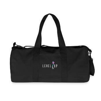 LEVEL UP Champignon - Sac de sport en toile recyclée Stanley/Stella - noir - Devant