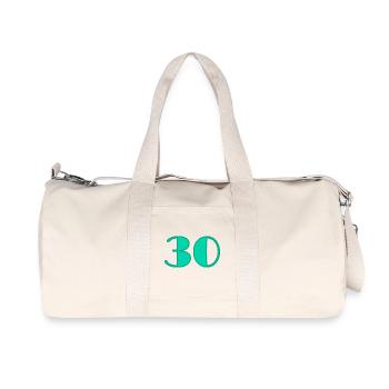 30 YEARS. 30. 30th ANNIVERSARY. 30 YEARS ANNIVERSARY - Recycled Canvas Sports Bag by Stanley/Stella - natural - Front