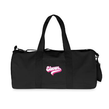 Eleven 11th Birthday For Girls 11 Years Old - Recycled Canvas Sports Bag by Stanley/Stella - black - Front