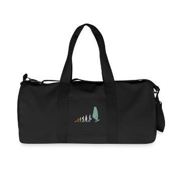 Vintage Windsurfer Evolution - Recycled Canvas Sports Bag by Stanley/Stella - black - Front