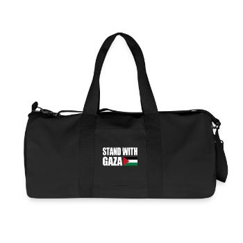 Stand with gaza - Recycled Canvas Sports Bag by Stanley/Stella - black - Front