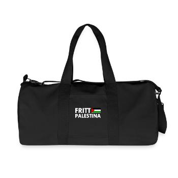 fritt palestina - Recycled Canvas Sports Bag by Stanley/Stella - black - Front