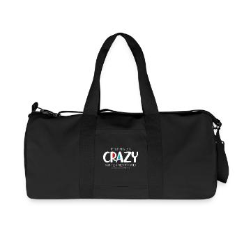 Je suis fou (sombre) - Sac de sport en toile recyclée Stanley/Stella - noir - Devant