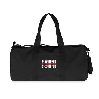 Alessandra t-shirt stacked text gift t-shirt - Recycled Canvas Sports Bag by Stanley/Stella - black - Front