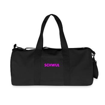 Gay - Recycled Canvas Sports Bag by Stanley/Stella - black - Front