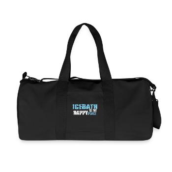 eisbader winterbaden eisloch eisbaden - Recycelte Canvas-Sporttasche von Stanley/Stella - Schwarz - Vorne