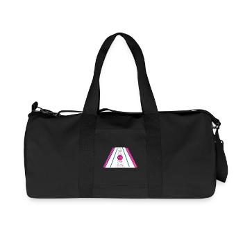 dulcimer purple pink petrol green2 - Recycled Canvas Sports Bag by Stanley/Stella - black - Front