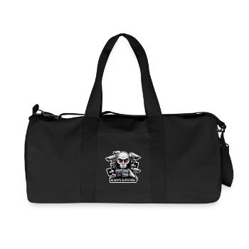 GROSSER BRUDER BEAUFSICHTIGT IMMER - Recycelte Canvas-Sporttasche von Stanley/Stella - Schwarz - Vorne