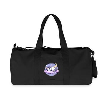 einhorn - Recycelte Canvas-Sporttasche von Stanley/Stella - Schwarz - Vorne