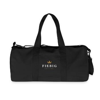 Fiebig Original Familienlogo - Recycelte Canvas-Sporttasche von Stanley/Stella - Schwarz - Vorne