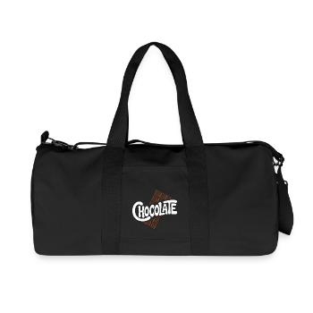 Chocolate - Cool Sweets Logo - Recycled Canvas Sports Bag by Stanley/Stella - black - Front