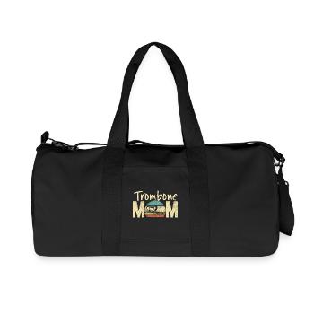 Posaune Mama Retro Vintage Marching Band Design - Recycelte Canvas-Sporttasche von Stanley/Stella - Schwarz - Vorne