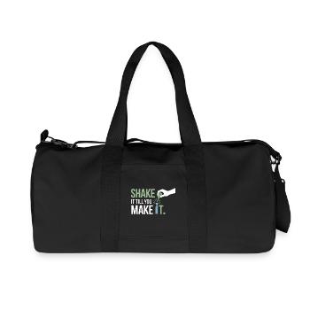 Certified Clinical Succussion Specialist Gear  - Recycled Canvas Sports Bag by Stanley/Stella - black - Front
