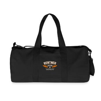Pension Gift Man Retraite retraite 2026 Drôle - Sac de sport en toile recyclée Stanley/Stella - noir - Devant
