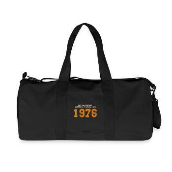 Original 50 Year Anniversary 1976 Party Gift - Recycled Canvas Sports Bag by Stanley/Stella - black - Front