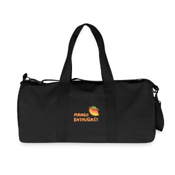 Mango Enthusiast Graphic - Recycelte Canvas-Sporttasche von Stanley/Stella - Schwarz - Vorne