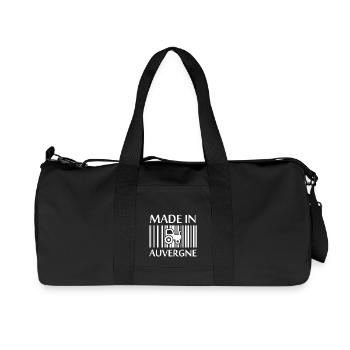 Made in Auvergne tracteur paysan II - Sac de sport en toile recyclée Stanley/Stella - noir - Devant