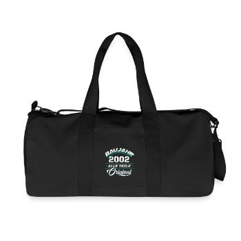 Baujahr 2002 Alle Teile original - Recycelte Canvas-Sporttasche von Stanley/Stella - Schwarz - Vorne