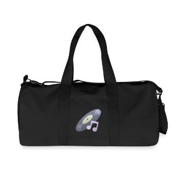 Schallplatte - Recycelte Canvas-Sporttasche von Stanley/Stella - Schwarz - Vorne