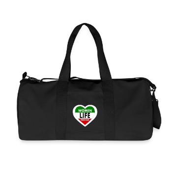 Women life freedom - Recycelte Canvas-Sporttasche von Stanley/Stella - Schwarz - Vorne
