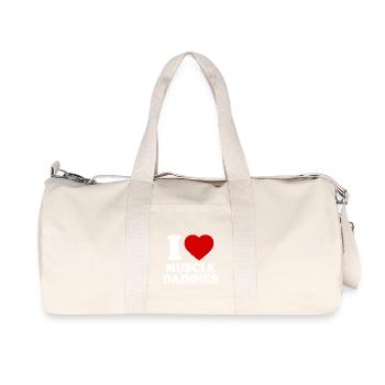I love muscle daddies - Recycled Canvas Sports Bag by Stanley/Stella - natural - Front