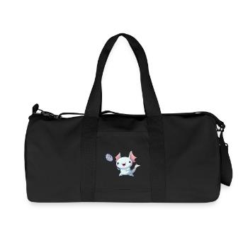 axolotl tennis badminton - Recycelte Canvas-Sporttasche von Stanley/Stella - Schwarz - Vorne
