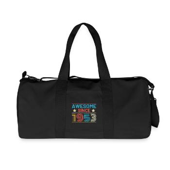 Génial depuis 1953 Rétro - Sac de sport en toile recyclée Stanley/Stella - noir - Devant