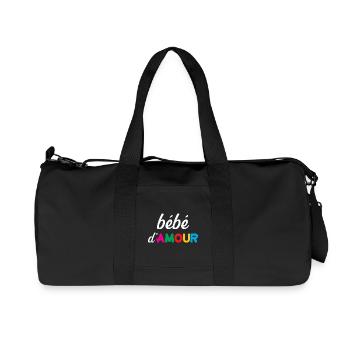 bébé d'Amour - Sac de sport en toile recyclée Stanley/Stella - noir - Devant
