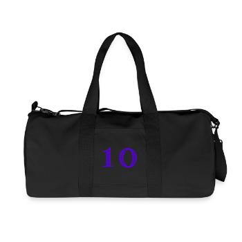 10. 10 YEARS. 10th ANNIVERSARY. 10 YEAR ANNIVERSARY. - Recycled Canvas Sports Bag by Stanley/Stella - black - Front