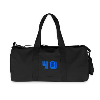 40. 40 YEARS. 40th ANNIVERSARY. 40 YEARS ANNIVERSARY. - Recycled Canvas Sports Bag by Stanley/Stella - black - Front
