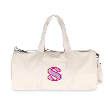 Multicolored letter s - Recycled Canvas Sports Bag by Stanley/Stella - natural - Front