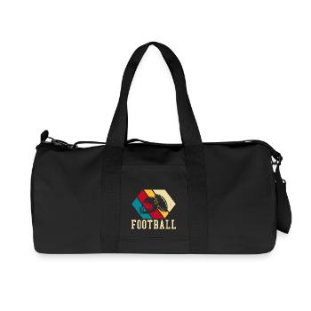Football américain - Sac de sport en toile recyclée Stanley/Stella - noir - Devant